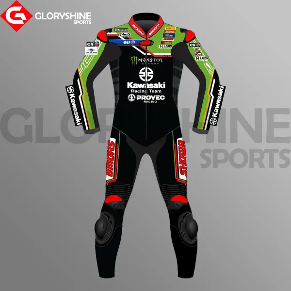 Jonathan Rea Kawasaki Ninja WSBK Race Suit 2023 Front