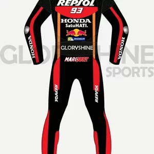 Marc Marquez 93 Repsol Leather Suit Black MotoGP 2017 Back