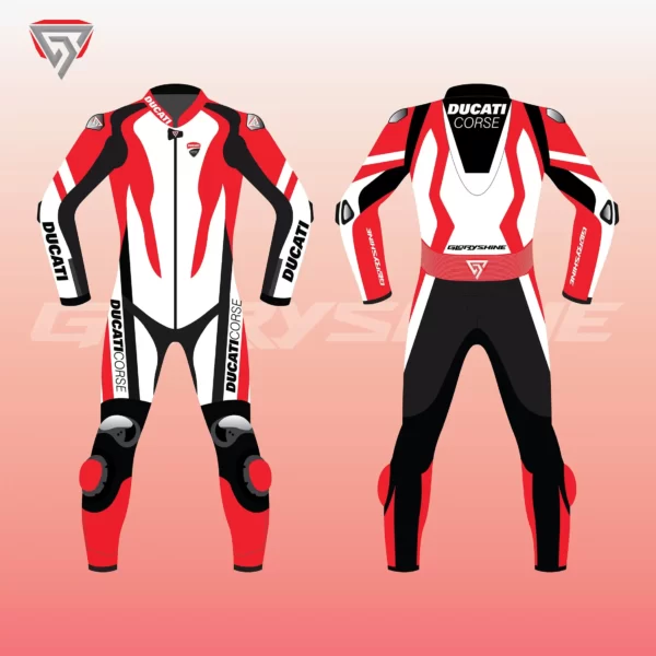 Ducati Corse K1 Suit Front & Back 2D