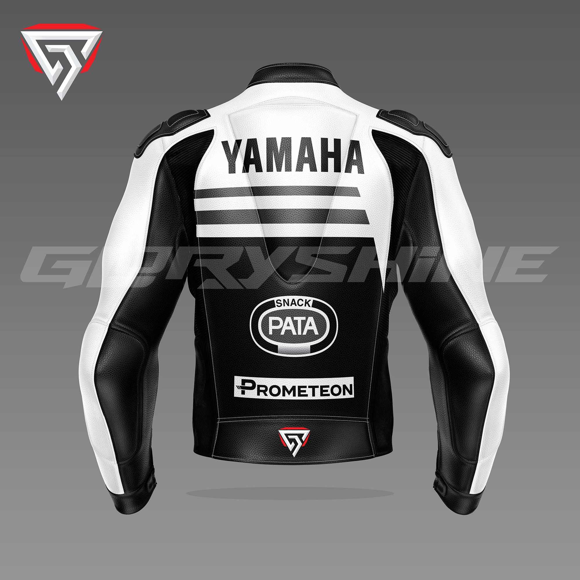 Jonathan Rea Leather Racing Jacket Yamaha Winter Test WSBK 2023 Back 3D