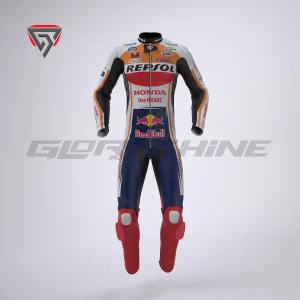Marc Marquez Honda Repsol Leather Suit Motorcycle MotoGP 2020 Front 3D
