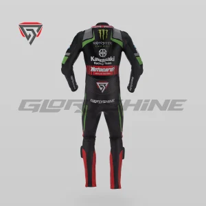 Tom Sykes Leather Suit Kawasaki Motocard WSBK 2018 Back 3D Tom Sykes Leather Suit Kawasaki Motocard WSBK 2018 Back 3D