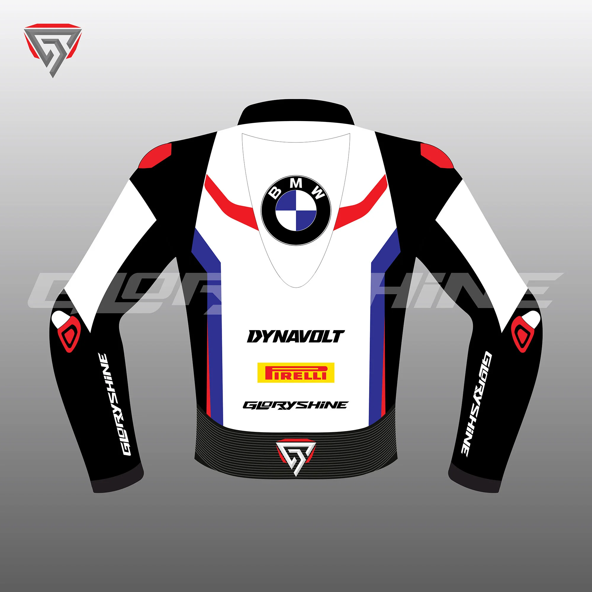 BMW Motorbike Jacket Back 2D