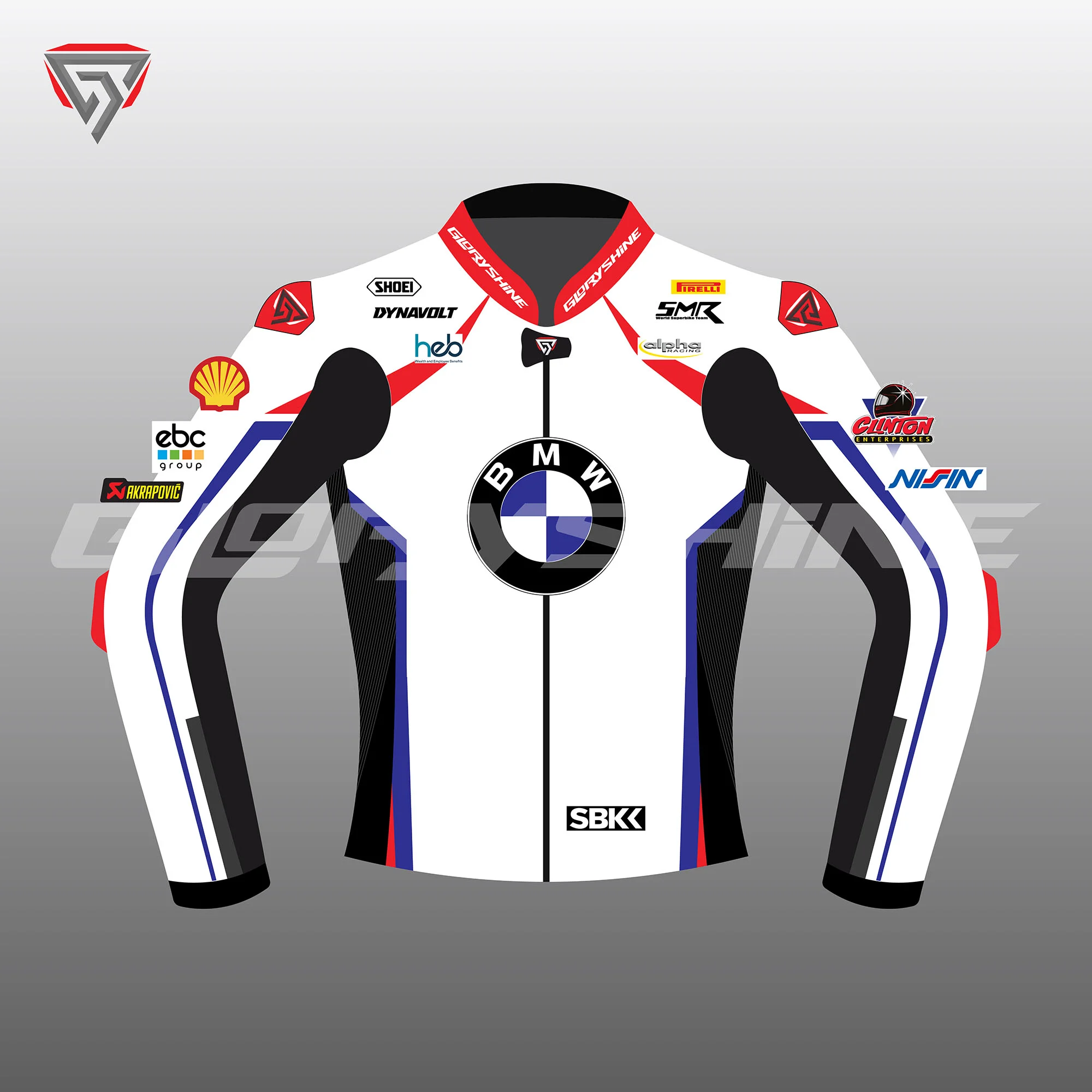 BMW Motorbike Jacket Front 2D