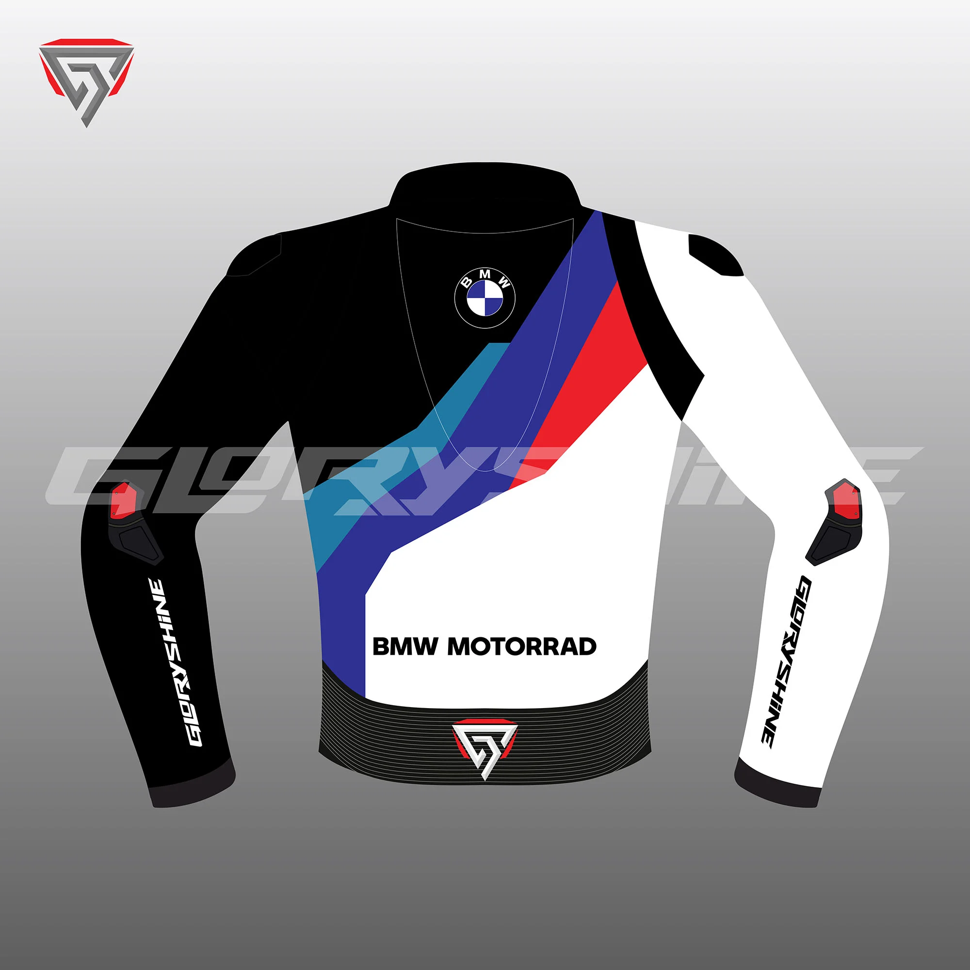 BMW Motorcycle Jacket Back 2D