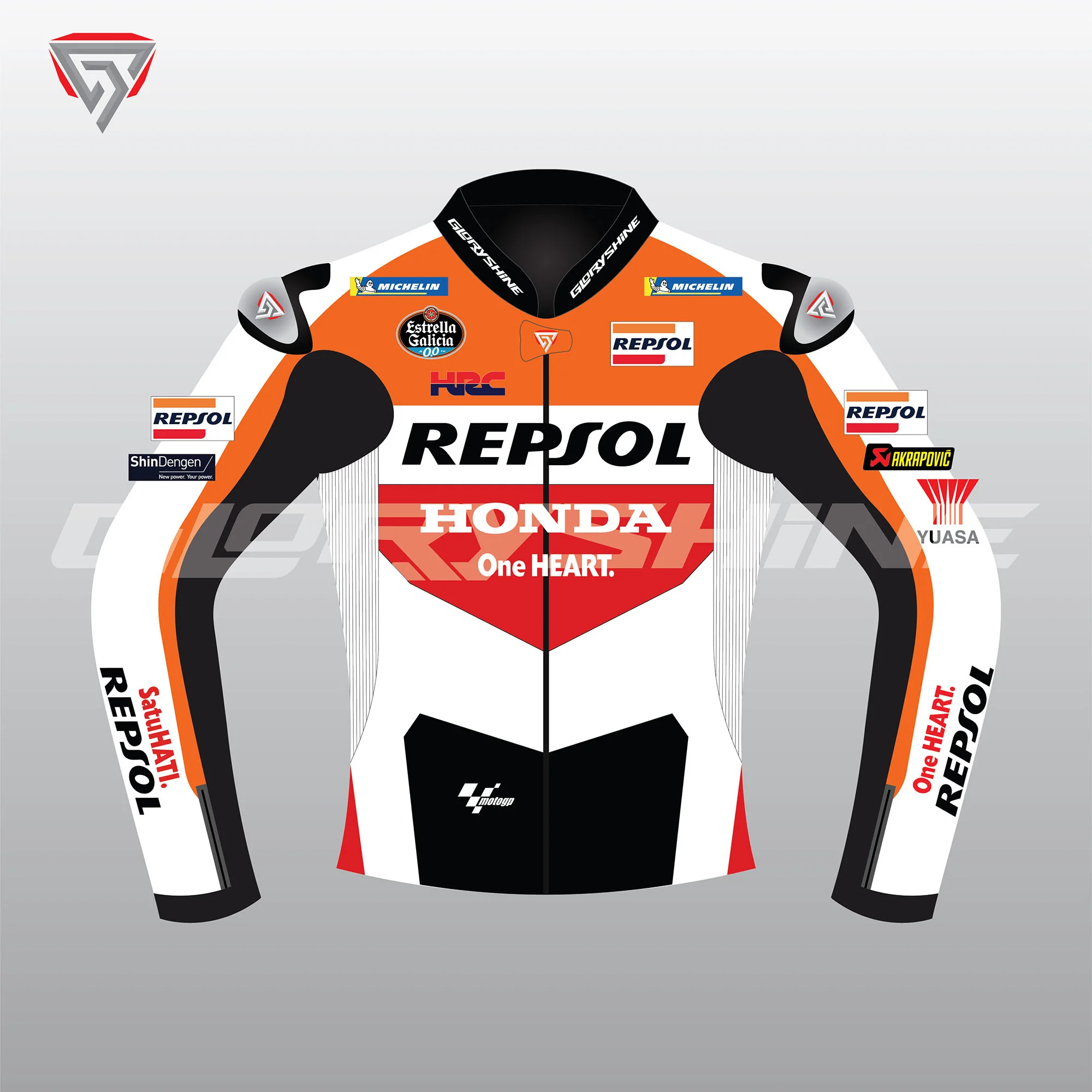 Joan Mir Motorcycle Jacket Repsol Honda Team MotoGP 2024 Front 2D